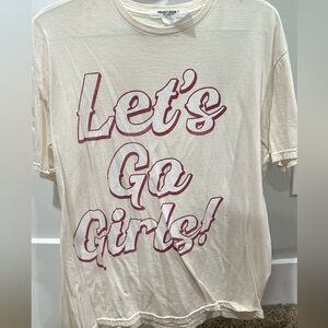Project Social T Cream Graphic 'Let's Go Girls!' Tee